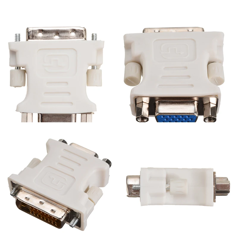 Onsale DVI-D к адаптерам VGA белый 24 + 1 pin DVI-D папа к 15 Pin VGA Женский адаптер видео конвертер для ПК Аксессуары для ноутбуков Onsale DVI-D к адаптерам VGA белый 24 + 1 pin DVI-D папа к 15 Pin VGA Женский адаптер видео конвертер для ПК Аксессуары для ноутбуков