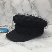 Весенне-осенний ковбойский берет в Корейском стиле; элегантная Ретро изящная Военная Кепка в японском стиле; сетчатый Универсальный Утконос