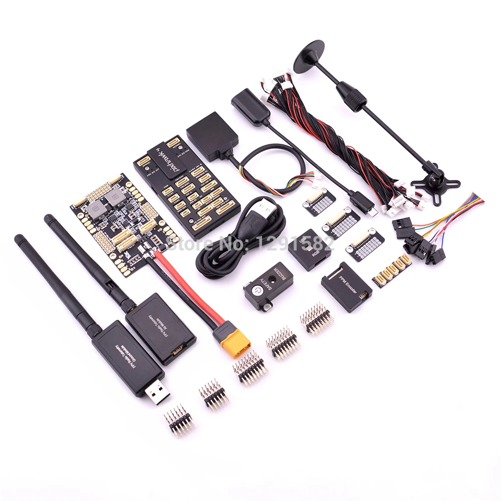 

Hot Pixhawk 4 PX4 Flight Control M8N GPS Power Management Board 433Mhz / 915Mhz 100mw Telemetry with OTG cable PPM I2C Combo kit