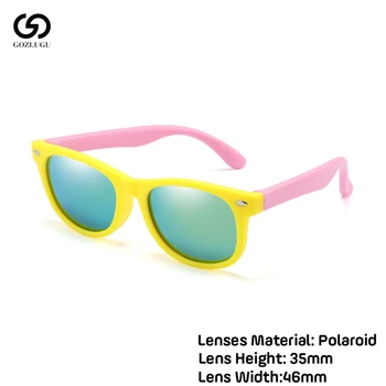 

GOZLUGU Kids Sunglasses Children's Polarized Lens Glasses Girls Boys Silicone Children's Baby Gift Safety Glasses UV400 Selling.
