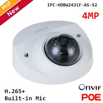 

Dahua IPC-HDBW2431F-AS-S2 4MP IP Camera built-in Mic H.265+ Support 256G SD Card 12V DC/PoE Smart PSS, DSS, DMSS Security camera