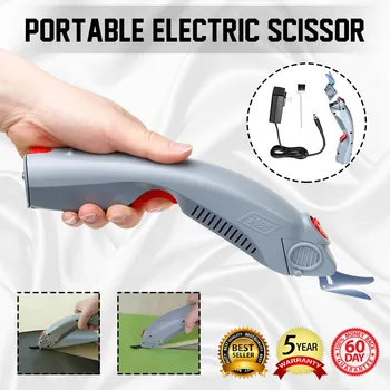 

110V-240V 35W Potable Electric Scissor Auto Cutter Cordless Tailors Scissors Rechargeable For Cutting Garment Fabric 4500rpm
