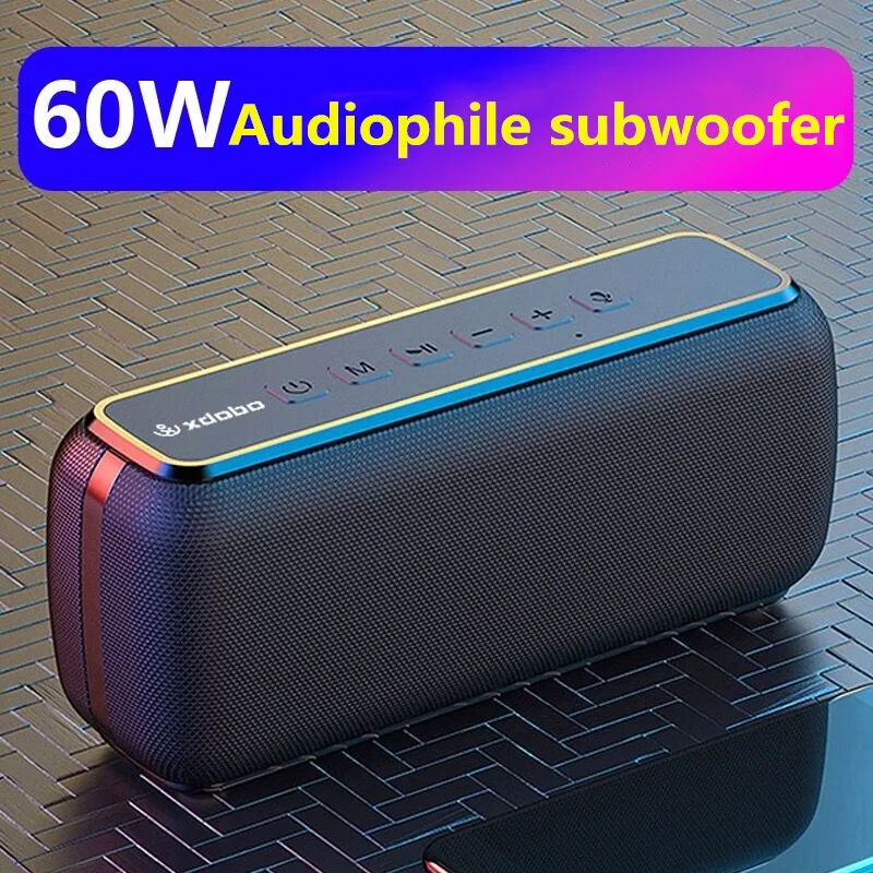 Водонепроницаемая портативная Bluetooth-колонка 60 Вт | Электроника