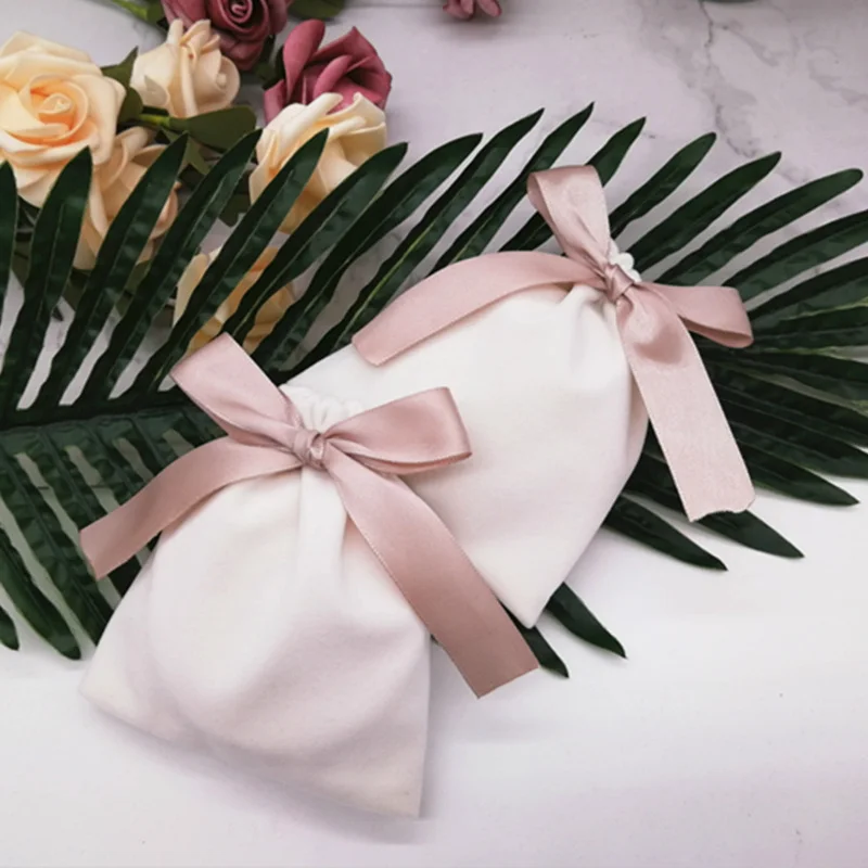 벨벳 선물 가방 쥬얼리 포장 드로스트링 파우치, 메이크업 립스틱, 생일 웨딩 파티 가방, 포장 용품 자루, 맞춤형 20 개