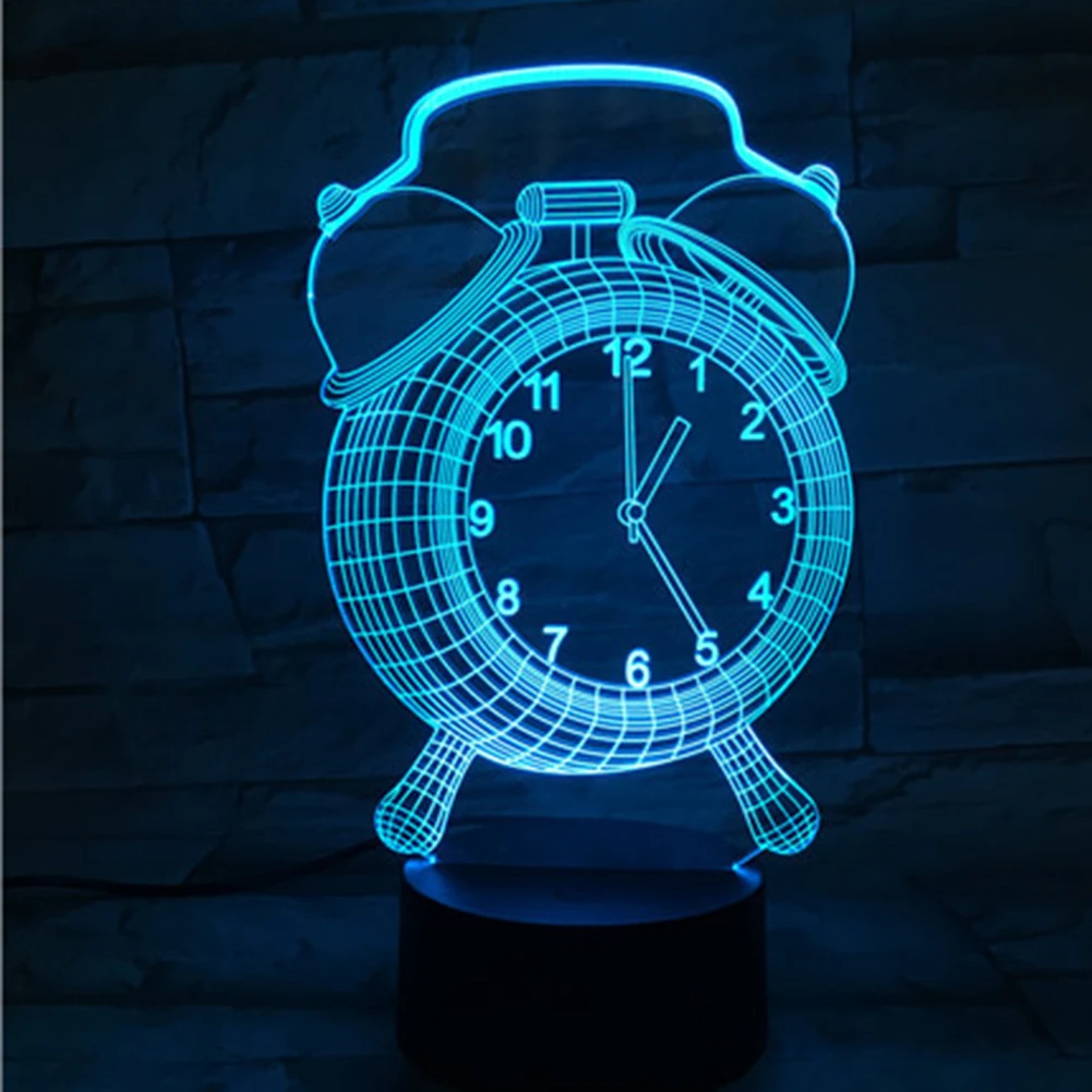 

7 Colors Practical USB Connection Home Decorative Led 3D Battery Powered Night Light Touch Control Acrylic Desktop Lamp Bedroom