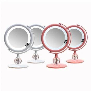 

LED mirror Makeup Mirror Touch Screen Luxury Mirror With 3 luminosity LED Lights 180 Degree Adjustable Table Make Up Mirror
