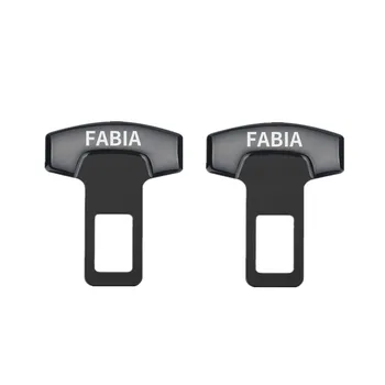 

2PCS Car Belt Buckles Car Safty Belt Alarm Canceler Stopper for Skoda Fabia 1 2 3 mk1 mk2 Accessories Car Styling