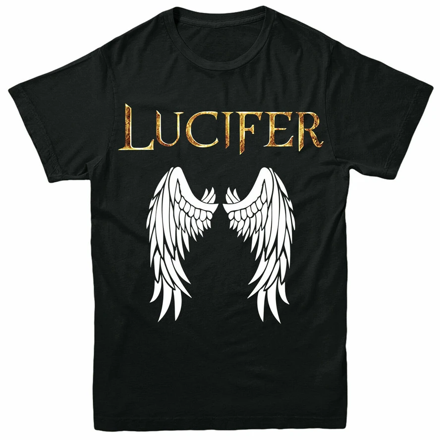

Lucifer Morningstar T-Shirt, Tom Ellis Wings Of The Devil Adult & Kids Tee Top M Xl 2Xl 19Xl Tee Shirt