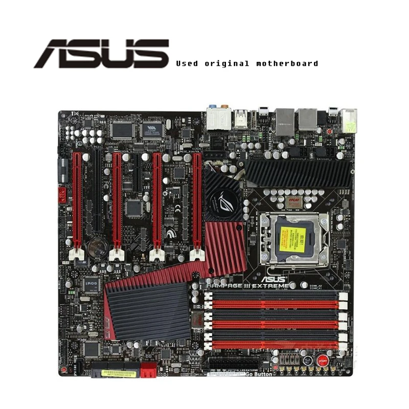 LGA1366 для ASUS Rampage III экстремально оригинальный б/у настольный компьютер Intel X58