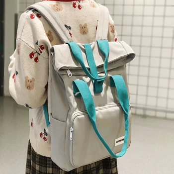 

Nylon Women Harajuku Backpack Laptop Female Fashion Waterproof School Bag Travel Student Girl Backpack Lady Cute Book Bag Luxury