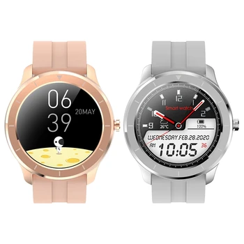 

T6 Full Contact Round Sn Smart Watch for Men IP68 Waterproof Blood Pressure Oxygen Smartwatch for Women