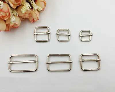 Diy детали для сумок аксессуары Регулируемая пряжка Соединительная муфта толщиной 3 мм внутренний диаметр 1,6 см 2 см 2,5 см 3,2 см 3,8 см 20 шт./лот