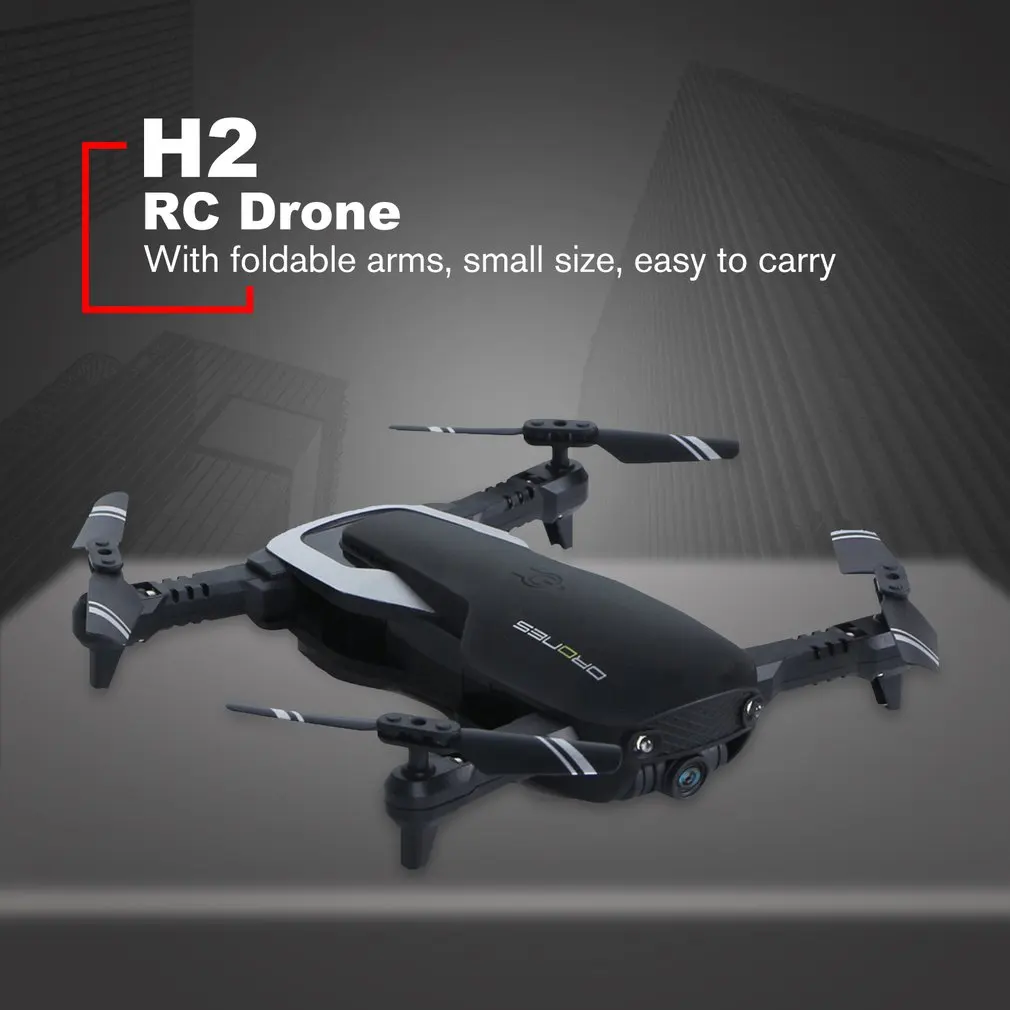 H2 RC складной Дрон Безголовый режим Дрон четырехосевой Самолет мини-Дрон с 30 Вт камерой приложение управление жестами фото Дрон