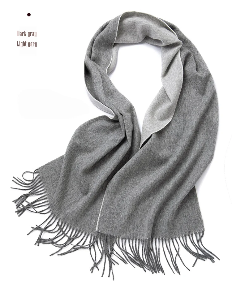 Wolle Schal Frauen doppelseitige Winter Frauen Kaschmir Schal Pashmina Schals Und Wraps Weiblich Foulard Hijab Wolle Stolen Schals – Detail 22