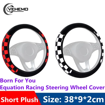 

Plush Fashion Car Steering Wheel Cover protector universal black Elastic Winter Covers Keep Warm Wear-Resistant Protection Auto