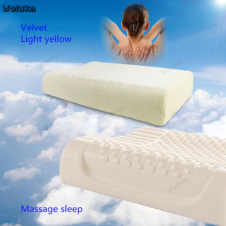 Подушка для шеи Подушка с эффектом памяти memory foam защитная подушка для шеи Подушка сердечник удобный спальный ворс CD50 Q05 - Цвет: Цвет: желтый