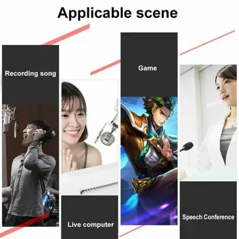 

V8 Sound Card Mixer Audio Interface External Streaming USB Headset Microphone Broadcast Sound Card Mixer For Computer PC
