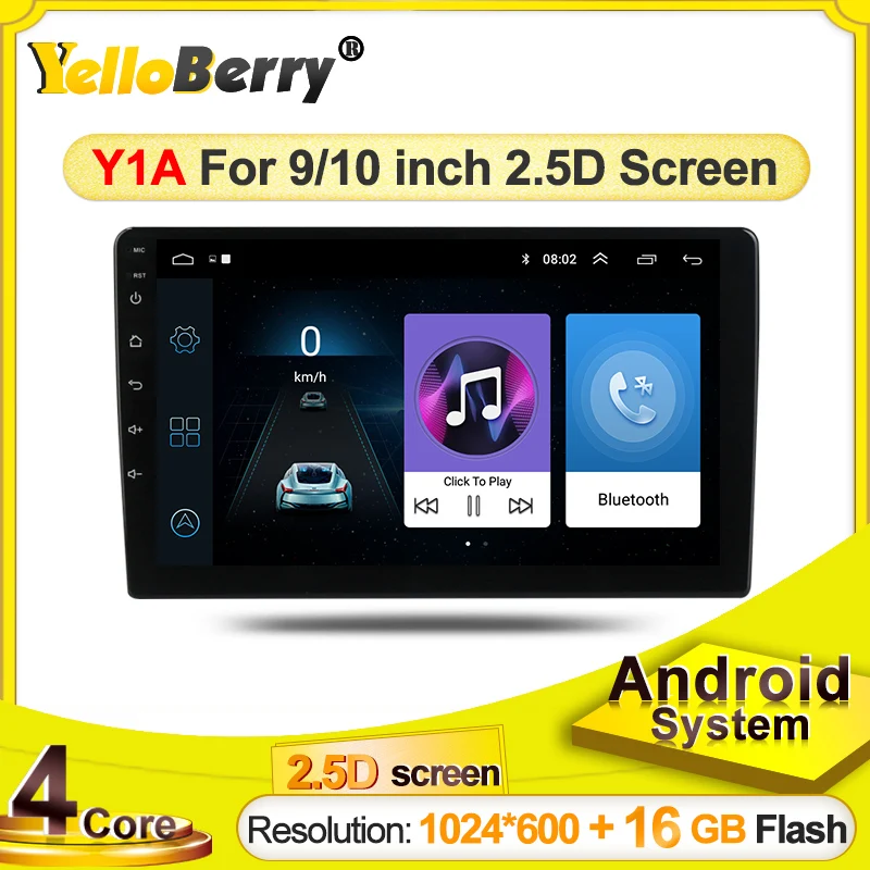 Автомагнитола 9/10 дюйма мультимедийный плеер система Android для универсальной Toyota vw