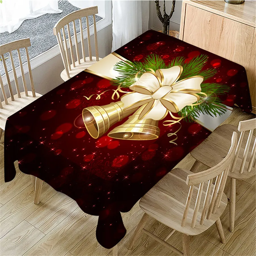 

Wholesale Merry Christmas Decorations for Home New 3D Digital Printing Waterproof Tablecloth Christmas Theme Tablecloth Navidad