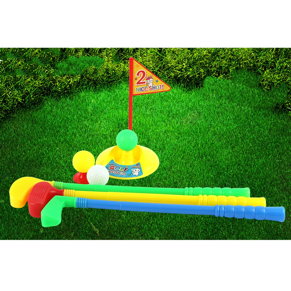 Funny Kids Golf Putter Set Indoor Outdoor Putter Boys Girls Putting Cup Hole