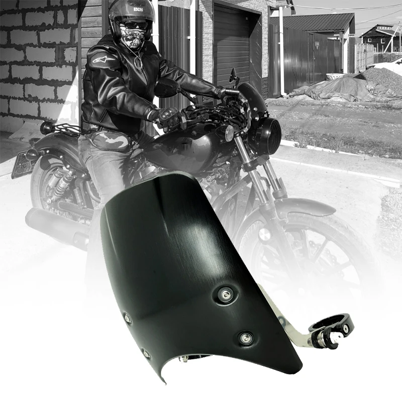 Aluminum Windshield Windscreen For Sportster Dyna Glide Softail XL 883 1200 48 72 XL1200 X48 X72 Models 04-2019 | Автомобили и