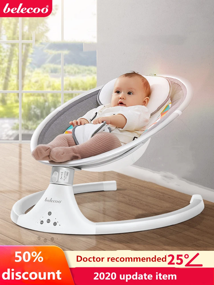 Belecoo bebek sallanan sandalye elektrikli bebek beşik akıllı bebek yatağı  uyku konfor sandalye sihirli cihaz yenidoğan beşik|Hoppalalar, Önlükler ve  Salıncaklar| - AliExpress