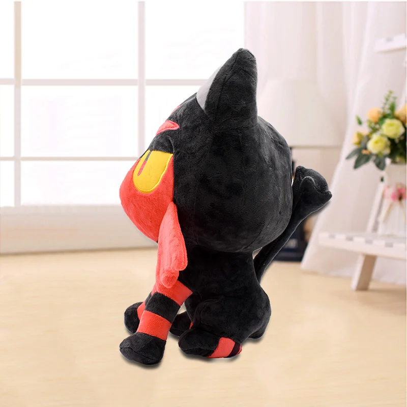 36cm Anime Litten Plush Toy Cartoon Sun Moon Starter Stuffed Animal Doll For Kids Free Shipping