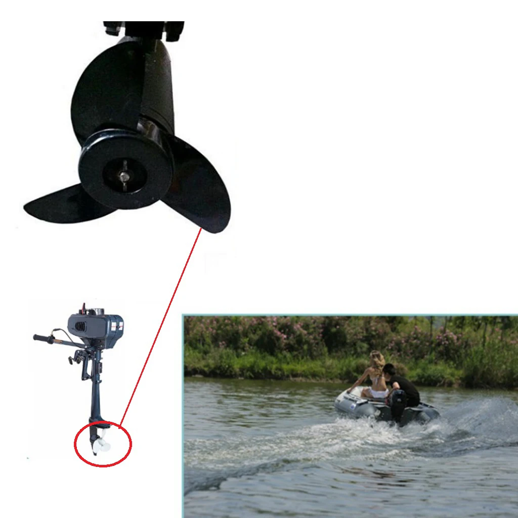 2-Blade Propeller Electric Outboard Motor Prop for Boat Kayak Canoe Fishing Raft Dinghy