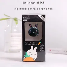 JM23 мультфильм милый кролик Форма Портативный MP3 плеер ЖК-экран FM Радио Видео игры фильм Walkman Поддержка TF карты# C1