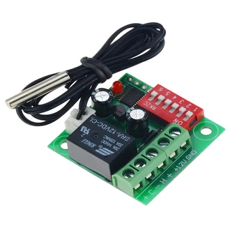 

W1701 DC 12V Digital Cool Heat temp Thermostat Thermometer Temperature Control On/Off Switch Temperature Control Switch 20-90C