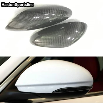 

For Alfa Romeo Giulia Carbon Fiber Car Rear Mirror Cap Cover Trim 2017UP