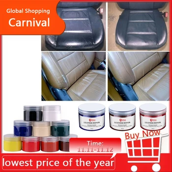 

Car Seat Sofa Coats Leather Repair Cream Vinyl Repair Kit S Holes Scratch Repair Cream Tool Retreading Refurbish Repair Tool