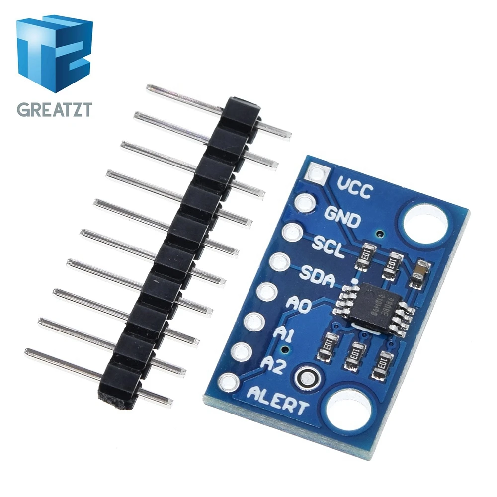 Высокоточный Температурный датчик MCP9808 I2C Модуль Breakout Board 2 7 V 5 логическое