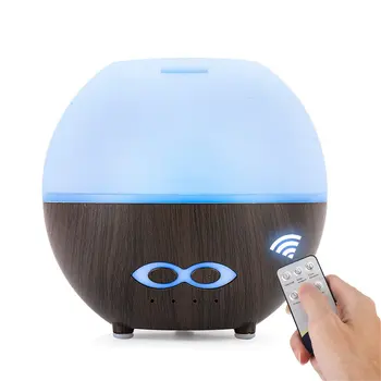

400ml Mini Wooden Aromatherapy Humidifier Aroma Diffuser Essential Oil Diffuser Air Purifier 7 Color Change LED Light
