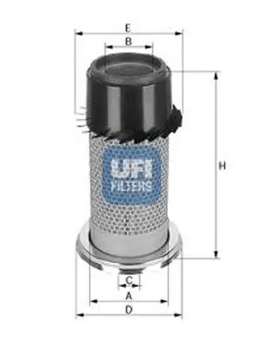 Воздушный фильтр UFI 2707800