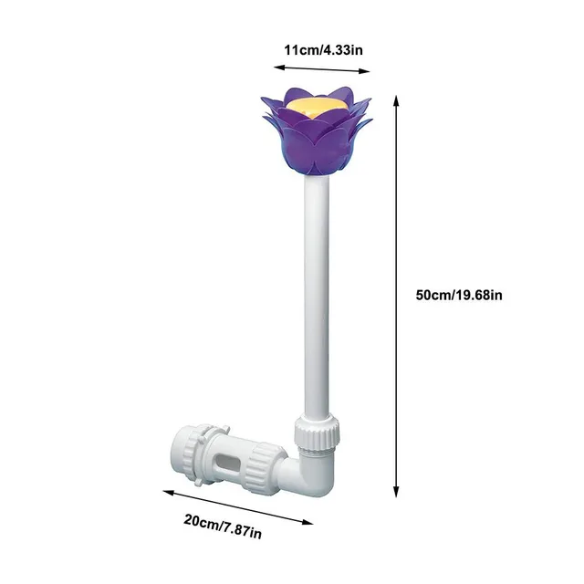 Medence Dekoratív Szökőkút Virág Alakú Fal Függő Új Kiegészítők Otthoni Dekoráció - Image 2