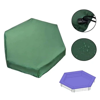 

Hexagonal Sandpit Covers with Drawstring, Oxford Cloth Waterproof Dust Protection Sandbox Cover for Home Garden Outdoor