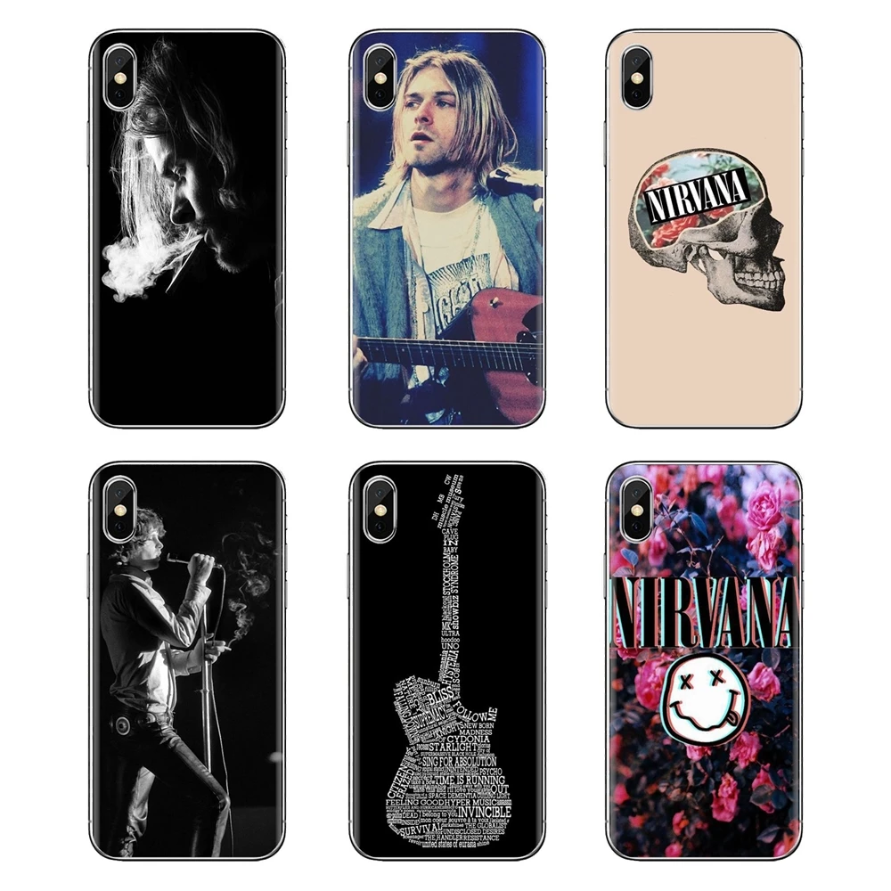 For Xiaomi Redmi 4 3 3S Pro Mi3 Mi4 Mi4i Mi4C Mi5 Mi5S Mi Max Note 2 Soft Transparent Cases Covers Nirvana Kurt Cobain |