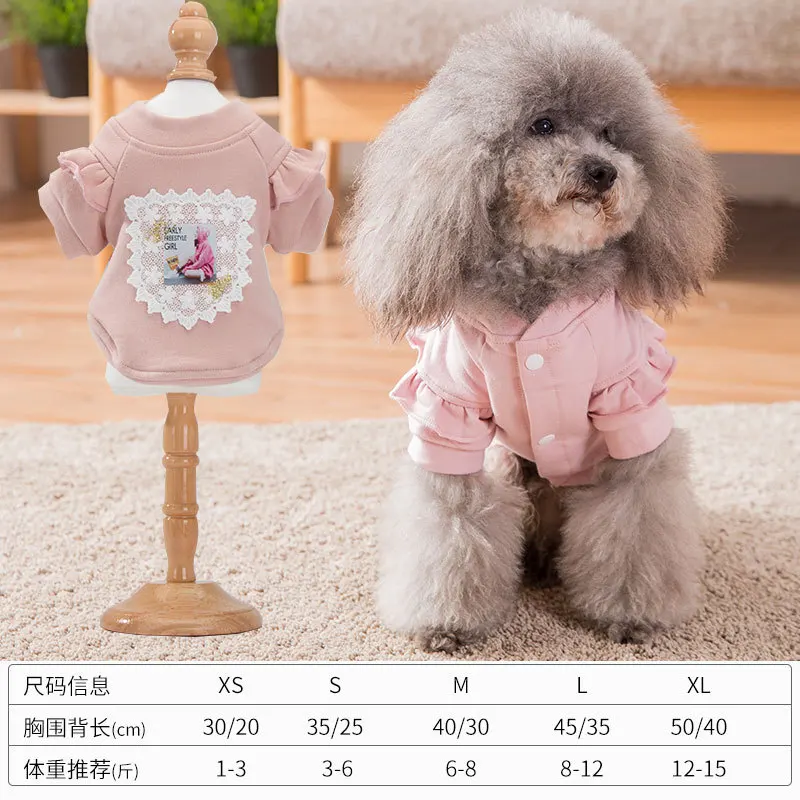 Spring and Autumn Leisure Styles Pet Dog Clothing Fashion Can Be Comfortable Breathable The Two Feet Garments Small Dog Clothing