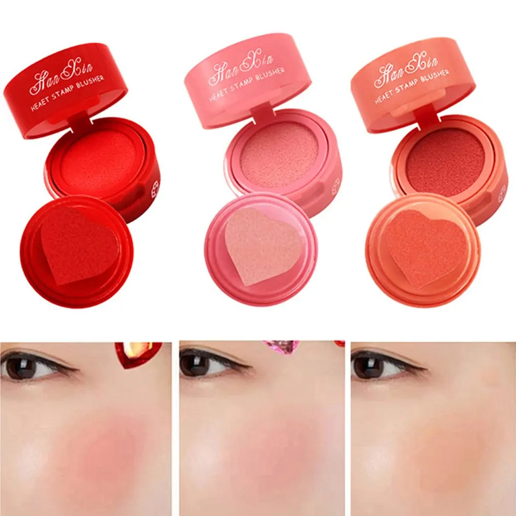

Makeup Han Xin Love Stamp Blush Female Student Girl Girl Net Red With The Same Cushion Blush Rouge