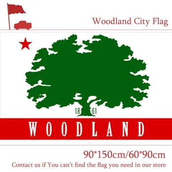 

15PCS Flag USA Woodland City Flag 60*90cm 90*150cm Flag 100d Polyester Custom 3x5ft California State