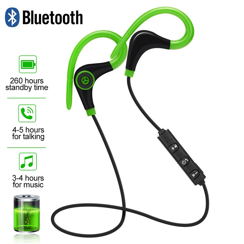 Спортивные Беспроводные Наушники Bluetooth стерео наушники крючки спортивные с