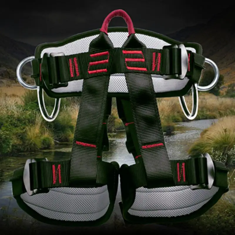 Professional Outdoor Sports Safety Belt Rock Mountain Climbing Harness Waist Support Half Body