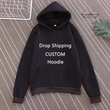 Прямая поставка, женские толстовки на заказ, свитшоты для девочек и мужчин, спортивная одежда, сделай сам, с принтом логотипа, пуловер с капюшоном, свободная повседневная спортивная одежда