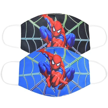 

3 Pieces Adult Kids Cotton Face Masks Spiderman Stop Air Pollution Home Cartoon Lovely Cotton Face Masks For Baby And Teenagers