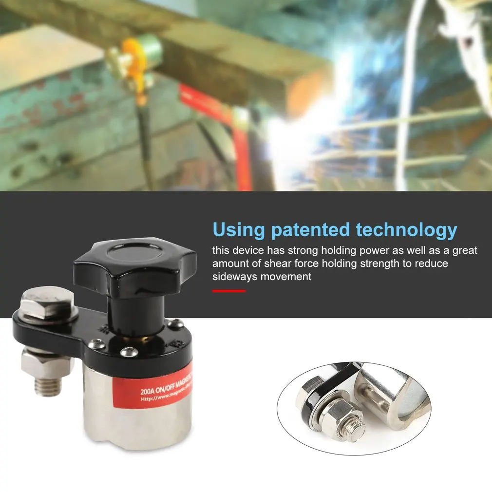 

On/Off Magnetic Welding Ground Clamp Rare Earth Switchable Welding Magnet Welding Holder Magnetic Clamp 200A- 600A