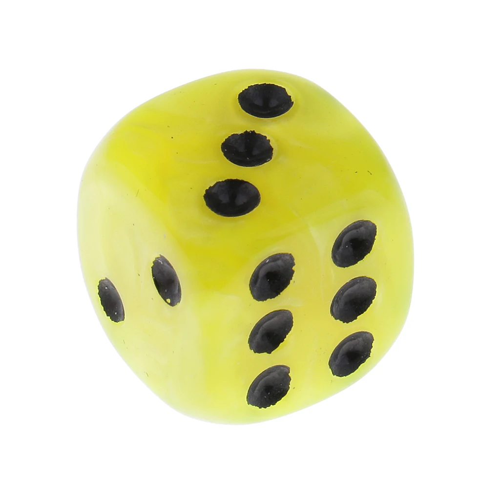 10 Pieces Plastic 6-sided Digital Dice D6 for Party Bar Table Game Accessory Gaming Dice Birthday Parties Board Game