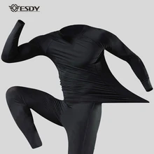 Спортивные наборы для занятий спортом на открытом воздухе для мужчин и женщин, быстросохнущее Впитывающее белье, тонкий плюшевый термальный нательный костюм