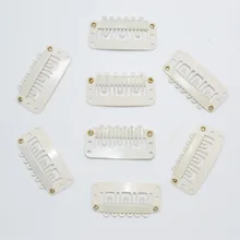 Черный/белый 3,2 парик зажимы без следа волос карты U-форменные зажимы парик Наращивание волос карты парики BB зажимы