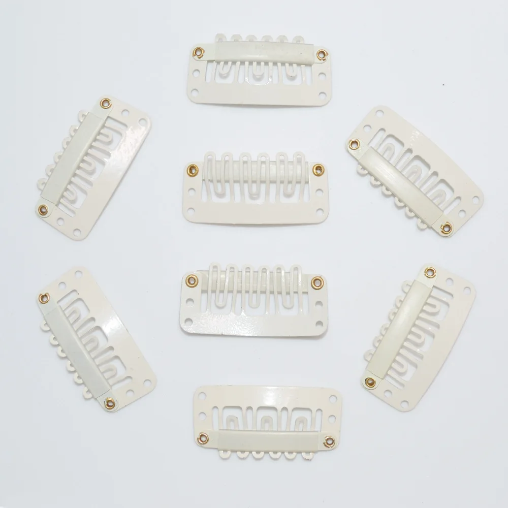 

Black/white 3.2 wig clips No trace hair extension card U-shaped clips Wig hair extension cards Wigs BB clips